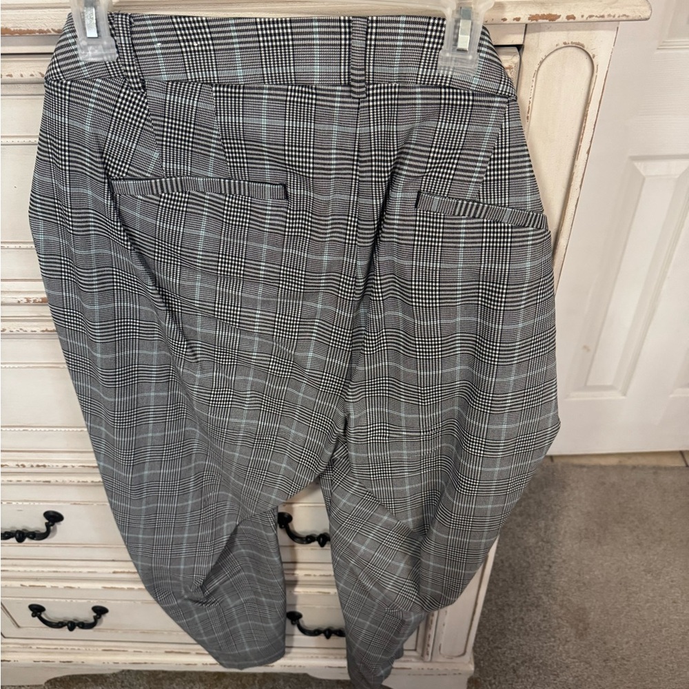 Gray Plaid Pants
